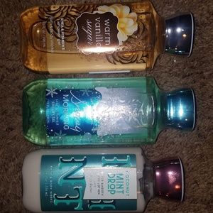 Body lotion and shower gel